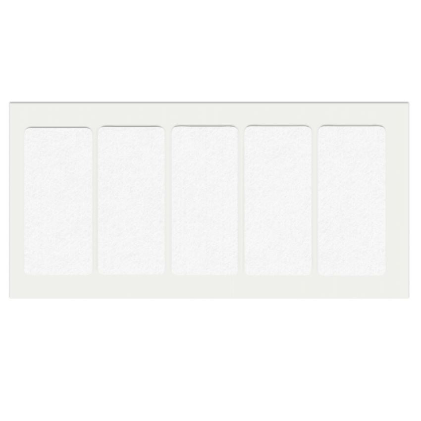 Almohadilla de fieltro autoadhesiva 40x90mm blanca – Furnica