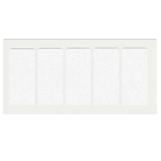 Almohadilla de fieltro autoadhesiva 40x90mm blanca – Furnica