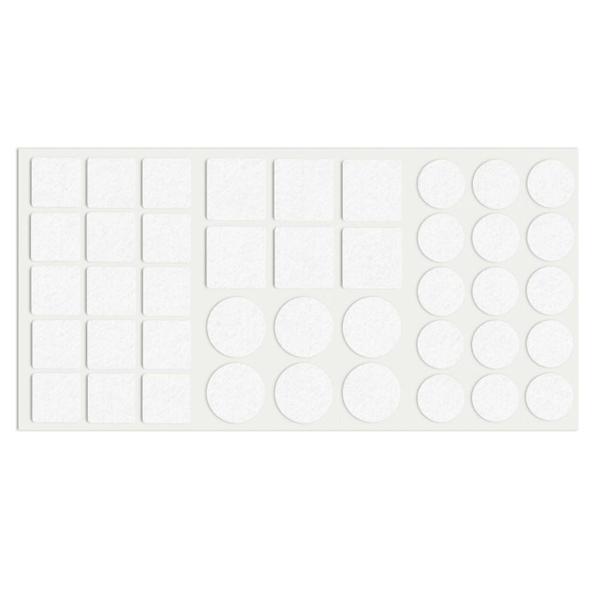 Almohadilla de fieltro autoadhesiva mezclada blanca – Furnica