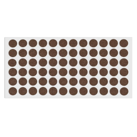 Almohadilla de fieltro autoadhesiva Ø15mm - Marrón – Furnica