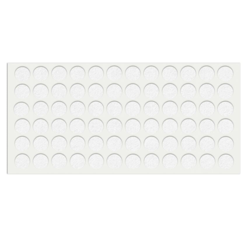 Almohadilla de fieltro autoadhesiva Ø15mm - Blanco – Furnica