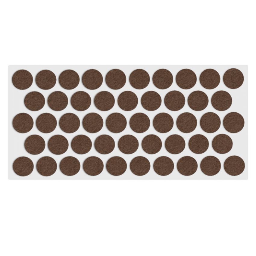 Almohadilla de fieltro autoadhesiva Ø20mm - Marrón – Furnica