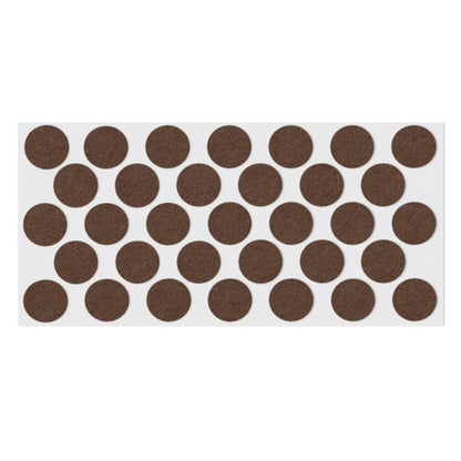 Almohadilla de fieltro autoadhesiva Ø24mm - Marrón – Furnica