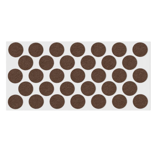 Almohadilla de fieltro autoadhesiva Ø24mm - Marrón – Furnica