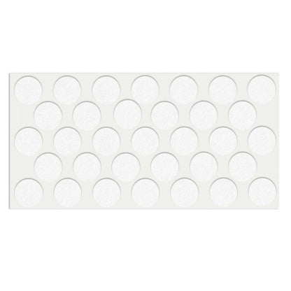 Almohadilla de fieltro autoadhesiva Ø24mm - Blanca – Furnica