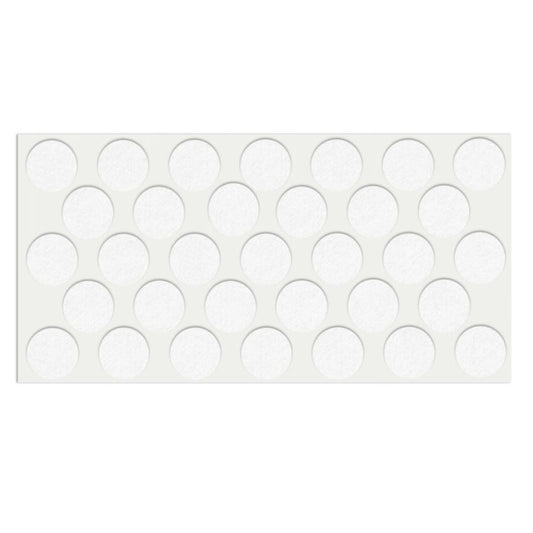 Almohadilla de fieltro autoadhesiva Ø24mm - Blanca – Furnica