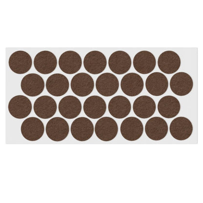 Almohadilla de fieltro autoadhesiva Ø28mm - Marrón – Furnica