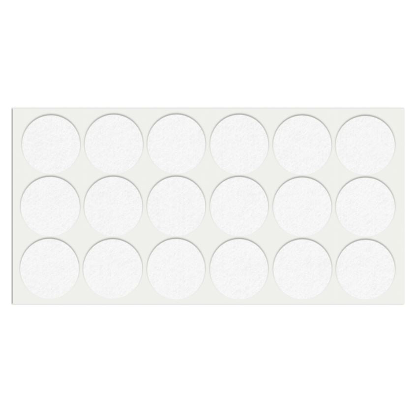 Almohadilla de fieltro autoadhesiva Ø35mm - Blanco – Furnica