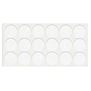Almohadilla de fieltro autoadhesiva Ø35mm - Blanco