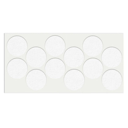 Almohadilla de fieltro autoadhesiva Ø40mm blanca – Furnica
