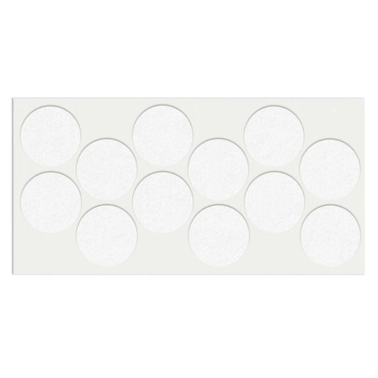 Almohadilla de fieltro autoadhesiva Ø40mm blanca – Furnica