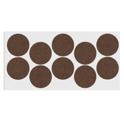 Almohadilla de fieltro autoadhesiva Ø45mm marrón – Furnica