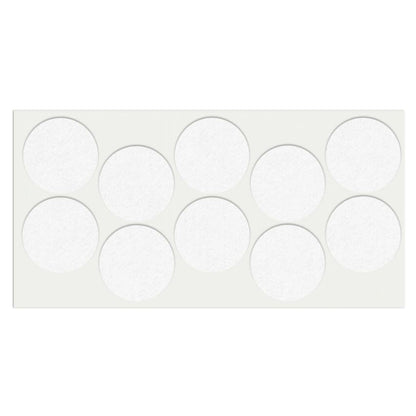 Almohadilla de fieltro autoadhesiva Ø45mm blanca – Furnica