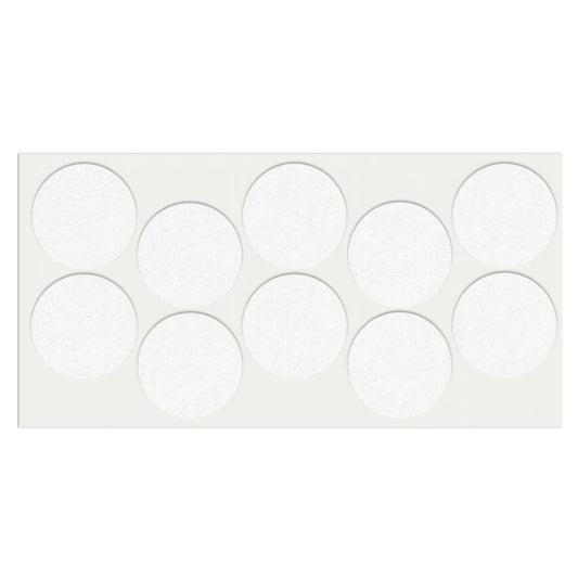 Almohadilla de fieltro autoadhesiva Ø45mm blanca – Furnica
