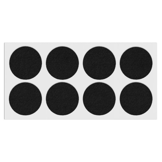 Almohadilla de fieltro autoadhesiva Ø50mm negra – Furnica