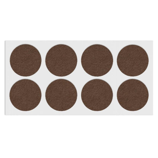 Almohadilla de fieltro autoadhesiva Ø50mm marrón – Furnica