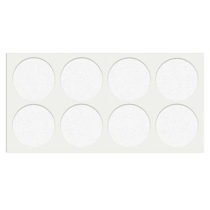 Almohadilla de fieltro autoadhesiva Ø50mm blanca – Furnica
