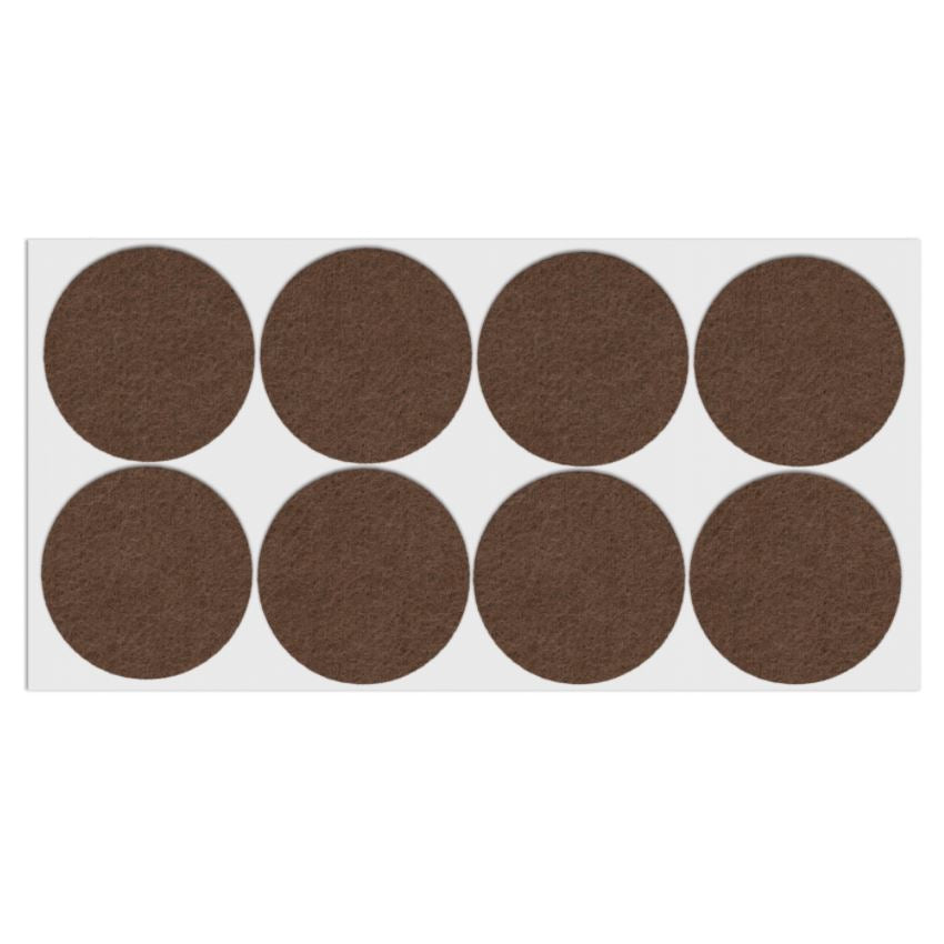 Almohadilla de fieltro autoadhesiva Ø55mm marrón – Furnica
