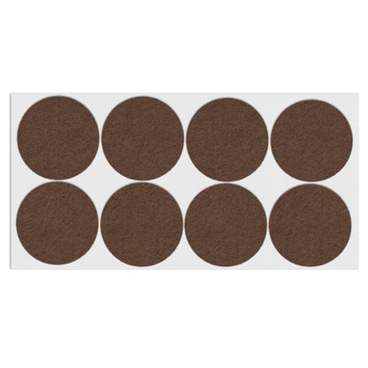 Almohadilla de fieltro autoadhesiva Ø55mm marrón – Furnica