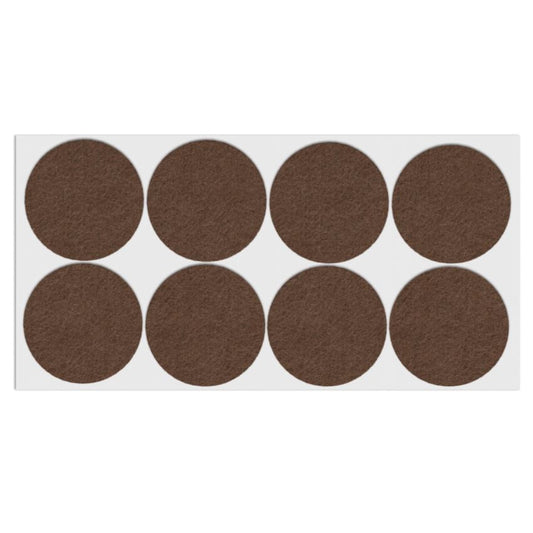 Almohadilla de fieltro autoadhesiva Ø55mm marrón – Furnica