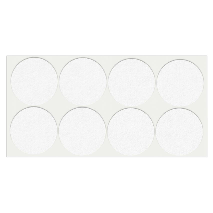 Almohadilla de fieltro autoadhesiva Ø55mm blanca – Furnica