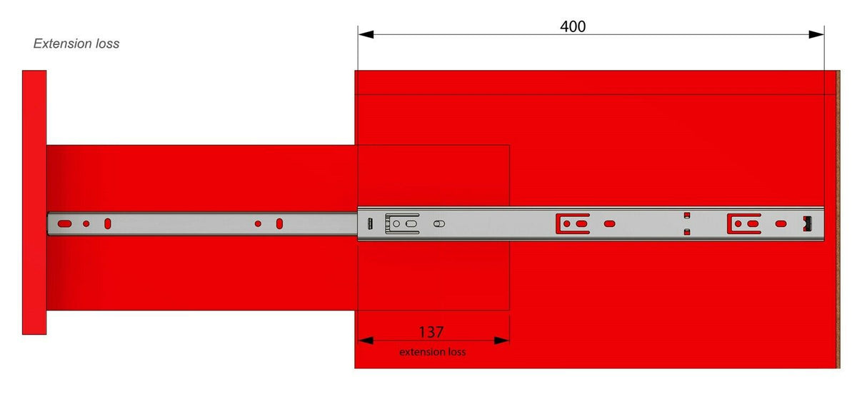 Conjunto de guías de rodamiento de bolas (izquierda y derecha), H27 (8) – Furnica
