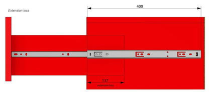 Conjunto de guías de rodamiento de bolas (izquierda y derecha), H27 (8) – Furnica