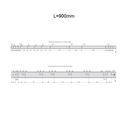 Conjunto de guías de rodamiento de bolas (izquierda y derecha), H53 (15) – Furnica