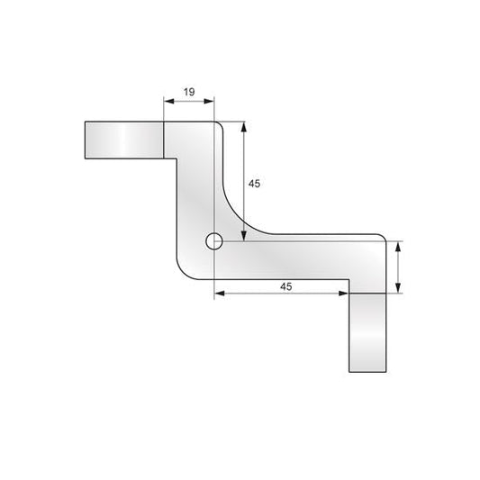 Fijación de esquina para tubo de Ø25mm (2) – Furnica
