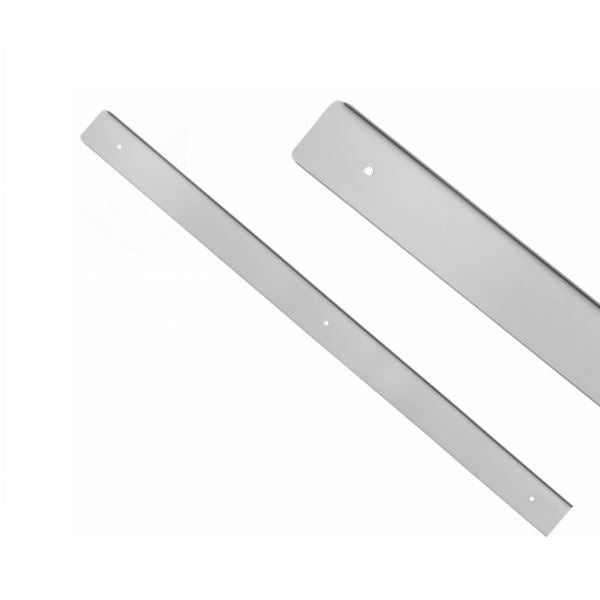 Tira lateral para encimera de 38 mm R-3, anodizado plateado – Izquierda – Furnica