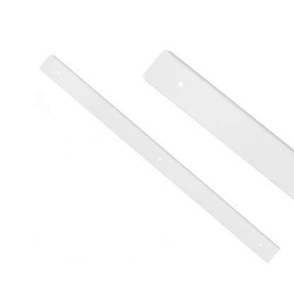 Tira lateral para encimera de 38 mm R-3, aluminio recubierto de polvo blanco – Izquierda – Furnica