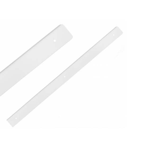Tira lateral para encimera de 38 mm R-3, aluminio recubierto de polvo blanco