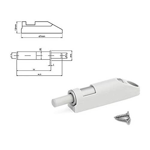Amortiguador de puerta de armario de cierre suave + adaptador (10 piezas)