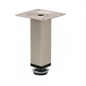Pata de mueble cuadrada de 25x25mm - A100mm - Satinado