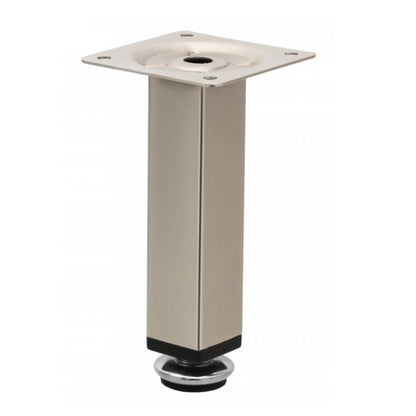 Pata de mueble cuadrada de 25x25mm - A120mm - Satinado – Furnica