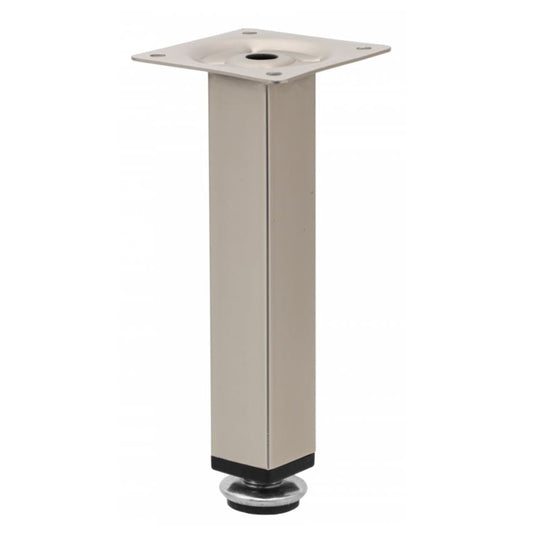 Pata de mueble cuadrada de 25x25mm - H150mm Satinado – Furnica