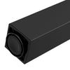 Pata de mueble cuadrada de 710 mm, negra, placa de montaje de ZnAl