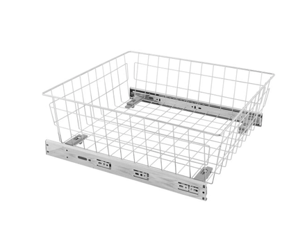Cesta extraíble con guía H45 de extracción total - cromo