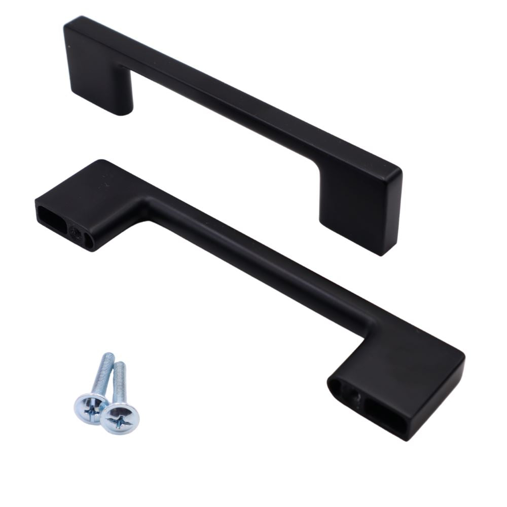 Asa de mueble TECHNO de 128 mm - Negro Mate – Furnica