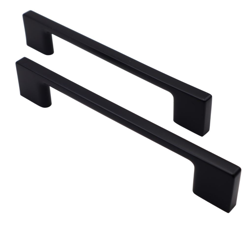 Asa de mueble TECHNO de 256 mm - Negro Mate (2) – Furnica