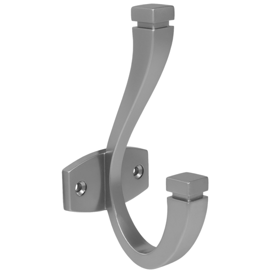 Doble gancho para sombrero y abrigo - 128mm - Plateado – Furnica