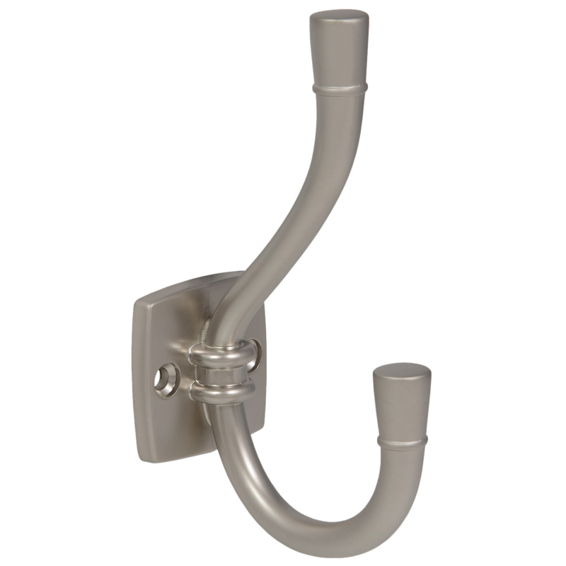Doble gancho para sombrero y abrigo - 115mm - Satinado – Furnica