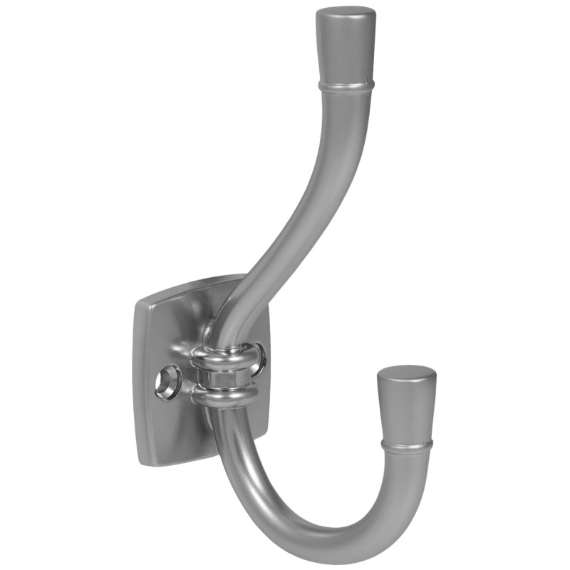 Doble gancho para sombrero y abrigo - 115mm - Plateado – Furnica