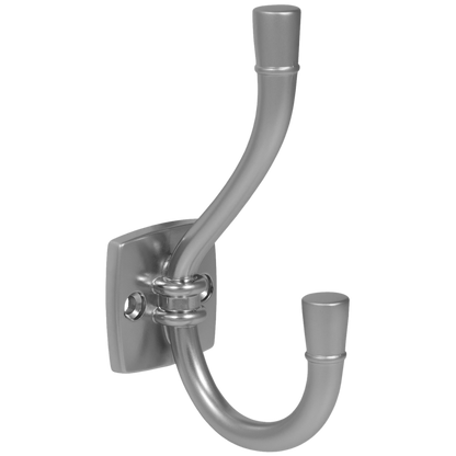 Doble gancho para sombrero y abrigo - 115mm - Plateado – Furnica