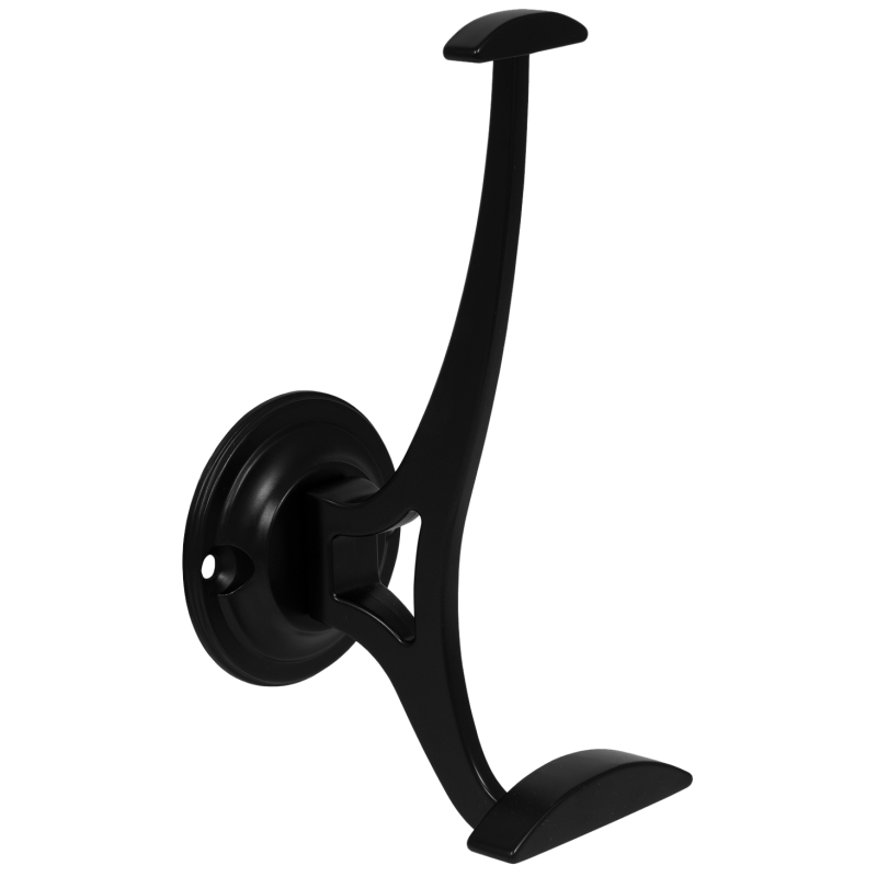 Doble gancho para sombrero y abrigo - 140mm - Negro – Furnica